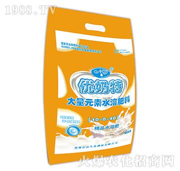 優(yōu)奶特大量元素水溶肥料10-0-40-農達生化